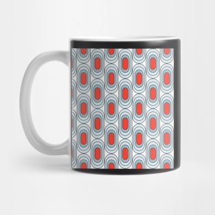 Retro Elipses Blue and Orange Mug